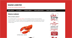 Desktop Screenshot of maine-lobster.com