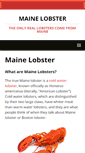 Mobile Screenshot of maine-lobster.com