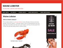 Tablet Screenshot of maine-lobster.com